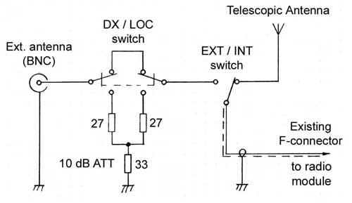 The Morphy modified antenna switching circuit diagram