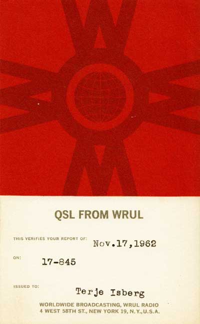 WRUL from November 1962