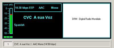 Transmission from CVC A Sua Voz17660 kHz, Chile