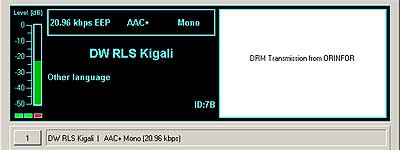 DW Kigali on 25 MHz over 5'800 kilometer