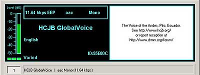 HCJB Globalvoice on 9870 kHz