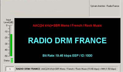 Test Transmission from Radio DRM France