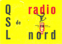 A QSL card from the 50 years Anniversary on 8th March 2011 of the start of Radio Nord